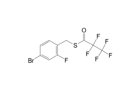 4-Bromo-2-fluorobenzyl mercaptan, S-pentafluoropropionyl-