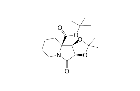(3aR,9aR,9bR)-2,2-dimethyl-4-oxo-3a,6,7,8,9,9b-hexahydro-[1,3]dioxolo[4,5-a]indolizine-9a-carboxylic acid tert-butyl ester