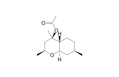 [(2S,4R,4aR,7R,8aR)-2,4,7-trimethyl-2,3,4a,5,6,7,8,8a-octahydrochromen-4-yl] acetate