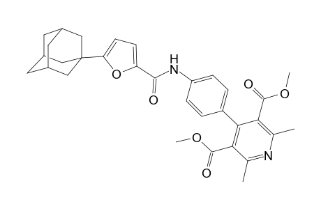 3,5-Dimethyl 4-{4-[5-(adamantan-1-yl)furan-2-amido]phenyl}-2,6-dimethylpyridine-3,5-dicarboxylate