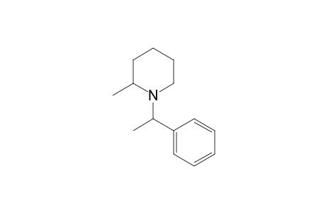2-Methyl-1-(1-phenylethyl)piperidine