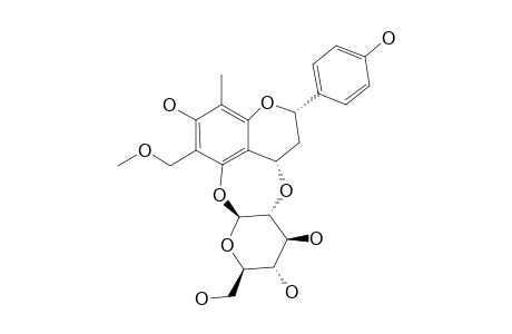 ABACOPTERIN_G;(2-S,4-R)-7,4'-DIHYDROXY-6-METHOXYMETHYL-8-METHYL-4,2''-OXIDOFLAVAN-5-O-BETA-D-GLUCOPYRANOSIDE