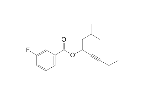 1-Isobutyl-2-pentynyl 3-fluorobenzoate