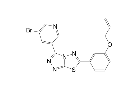 [1,2,4]triazolo[3,4-b][1,3,4]thiadiazole, 3-(5-bromo-3-pyridinyl)-6-[3-(2-propenyloxy)phenyl]-