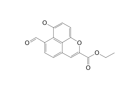 2-CARBETHOXY-6-FORMYL-7-HYDROXYNAPHTHO-[1,8-BC]-PYRAN