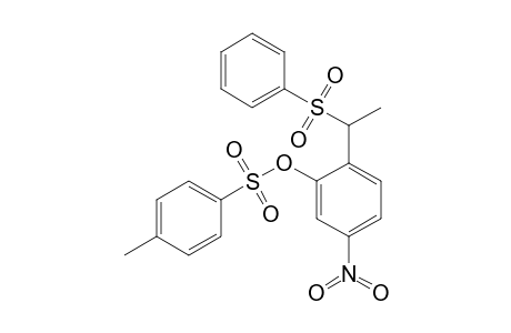 5-Nitro-2-[1-(phenylsulfonyl)ethyl]phenyl toluene-4-sulfonate