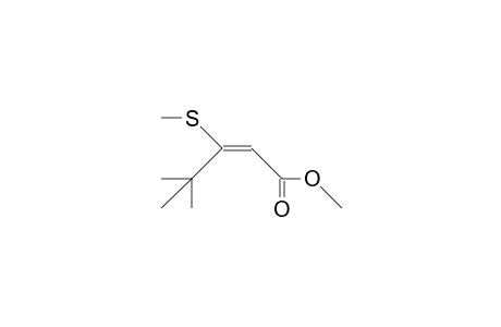 (E)-4,4-Dimethyl-3-methylthio-2-pentenoic acid, methyl ester