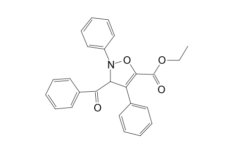 Ethyl 3-benzoyl-2,4-diphenyl-2,3-dihydro-5-isoxazolecarboxylate