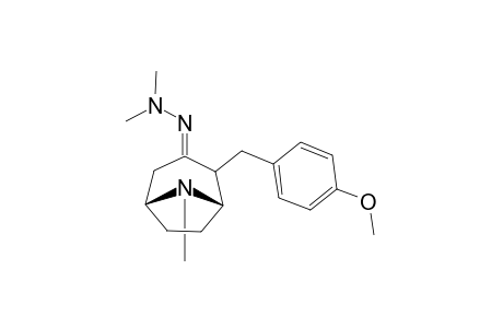 3-(2,2-Dimethylhydrazono)-2-(4-methoxybenzyl)-8-methyl-8-azabicyclo[3.2.1]octane