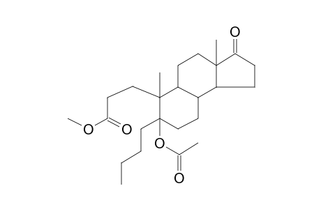 6.beta.-Acetoxy-17-oxo-4-propyl-3,4-seco-5.alpha.-androstan-3-oic acid, methyl ester