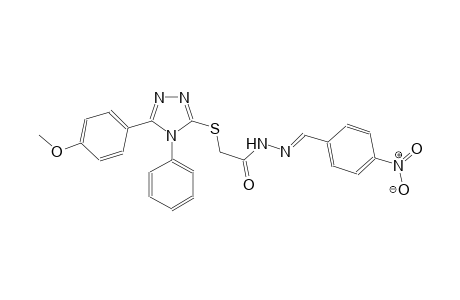acetic acid, [[5-(4-methoxyphenyl)-4-phenyl-4H-1,2,4-triazol-3-yl]thio]-, 2-[(E)-(4-nitrophenyl)methylidene]hydrazide