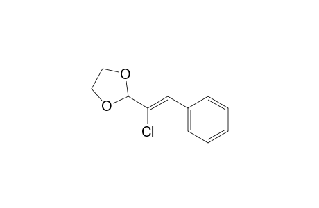 1,3-Dioxolane, 2-[1-chloro-2-phenylethenyl]-