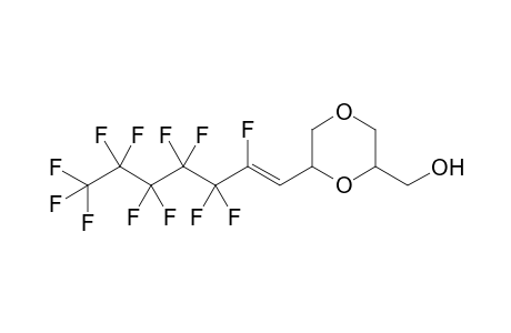 2-(2,3,3,4,4,5,5,6,6,7,7,7-Dodecafluorohept-1-enyl)-6-hydroxymethyl-1,4-dioxane