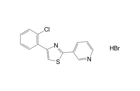 3-[4-(o-chlorophenyl)-2-thiazolyllpyridine, monohydrobrom1de