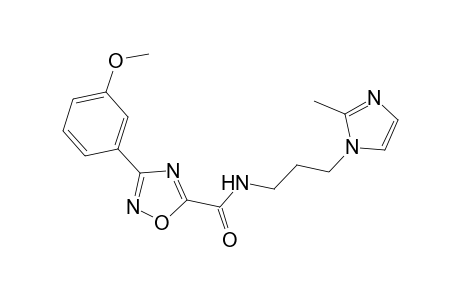 1,2,4-Oxadiazole-5-carboxamide, 3-(3-methoxyphenyl)-N-[3-(2-methyl-1H-imidazol-1-yl)propyl]-