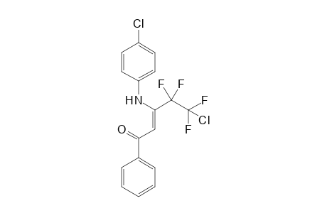 5-Chloro-3-(4-chlorophenylamino)-4,4,5,5-tetrafluoro-1-phenylpent-2-en-1-one