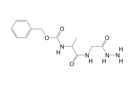 N-[2-[(2-hydrazino-2-keto-ethyl)amino]-2-keto-1-methyl-ethyl]carbamic acid benzyl ester