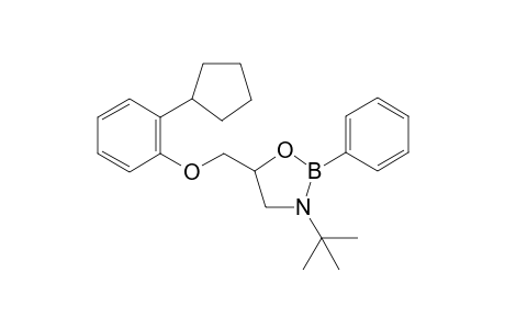 3-tert-butyl-5-((2-cyclopentylphenoxy)methyl)-2-phenyl-1,3,2-oxazaborolidine