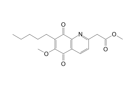 2-(Methoxycarbonylmethyl)-6-methoxy-7-pentyl-5,8-quinolinedione