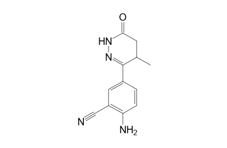 Benzonitrile, 2-amino-5-(1,4,5,6-tetrahydro-4-methyl-6-oxo-3-pyridazinyl)-
