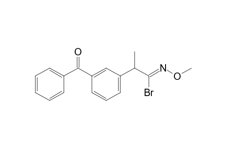 N-Methoxy-2-(3-benzoylphenyl)propanimidoyl bromide