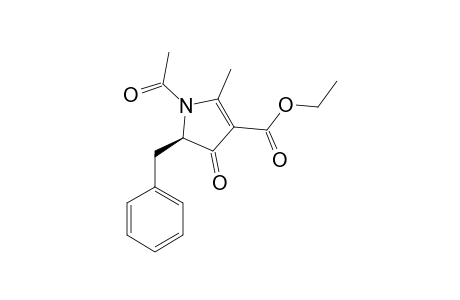 N-ACETYL-5S-BENZYL-3-ETHOXYCARBONYL-2-METHYLPYRROLIDIN-4-ONE