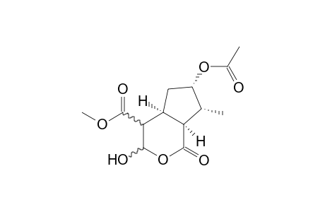 4,6-bis(Methoxycarbonyl)-3-methyl-7-hydroxy-(perhydro)-cyclopenta[3,4-a]pyran-2-one