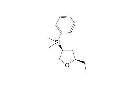 (2R,4S)-2-Ethyl-4-(dimethylphenylsilyl)tetrahydrofuran