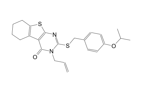 3-allyl-2-[(4-isopropoxybenzyl)sulfanyl]-5,6,7,8-tetrahydro[1]benzothieno[2,3-d]pyrimidin-4(3H)-one