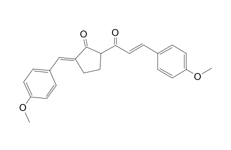 2-[(E)-3-(4-Methoxyphenyl)acryloyl]-5-[1-(4-methoxyphenyl)-meth-(E)-ylidene]-cyclopentanone