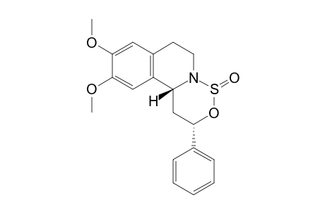 (2S,11bR)-9,10-dimethoxy-2-phenyl-2,6,7,11b-tetrahydro-1H-oxathiazino[4,3-a]isoquinoline 4-oxide