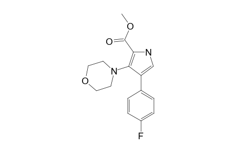 methyl 4-(4-fluorophenyl)-3-morpholin-4-yl-1H-pyrrole-2-carboxylate