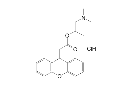 XANTHENE-9-ACETIC ACID, 2-(DIMETHYLAMINO)-1-METHYLETHYL ESTER, MONOHYDROCHLORIDE
