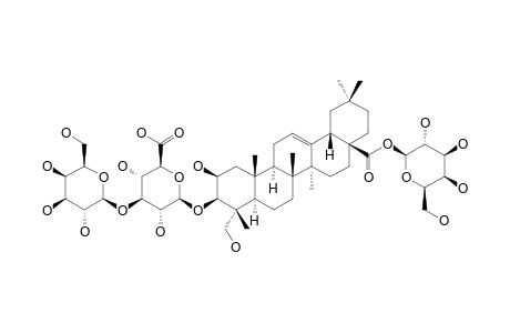 CARYOCAROSIDE_III-9;3-O-BETA-D-GALACTOPYRANOSYL-(1->3)-BETA-D-GLUCURONOPYRANOSYLBAYOGENIN_28-O-BETA-GLUCOPYRANOSYLESTER