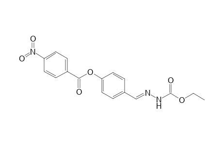 Benzoic acid, 4-nitro-, 4-(ethoxycarbonylhydrazonomethyl)phenyl ester