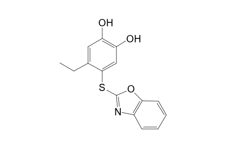 4-(benzo[d]oxazol-2'-ylthio)-5-ethylbenzene-1,2-diol