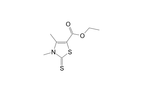 3,4-Dimethyl-2-sulfanylidene-5-thiazolecarboxylic acid ethyl ester