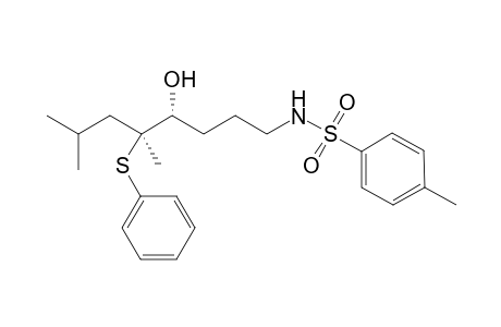 anti-(4RS,5SR)-N-[4-Hydroxy-5,7-dimethyl-5-(phenylthio)octyl]tosylamide