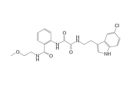 ethanediamide, N~1~-[2-(5-chloro-1H-indol-3-yl)ethyl]-N~2~-[2-[[(2-methoxyethyl)amino]carbonyl]phenyl]-