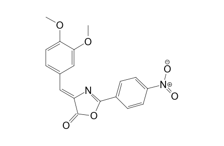 2-(p-Nitrophenyl)-(4Z)-(3,4-dimethoxybenzylidene)-5(4H)-oxazolone