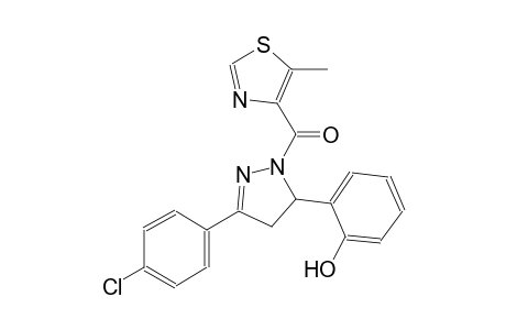 2-{3-(4-chlorophenyl)-1-[(5-methyl-1,3-thiazol-4-yl)carbonyl]-4,5-dihydro-1H-pyrazol-5-yl}phenol