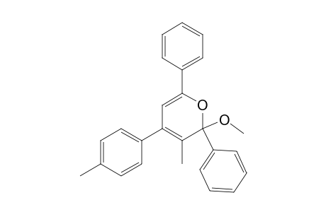 2-Methoxy-3-methyl-4-(4-methylphenyl)-2,6-diphenyl-2H-pyrane