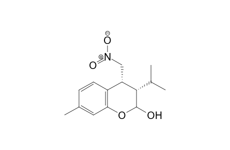 (3S,4R)-3-isopropyl-7-methyl-4-(nitromethyl)chroman-2-ol
