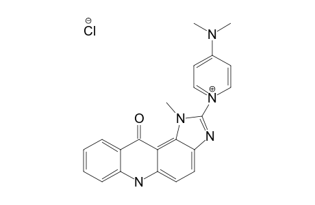 4-DIMETHYLAMINO-1-(1-METHYL-IMIDAZO-[5,4-A]-ACRIDINON-2-YL)-PYRIDINIUM_CHLORIDE