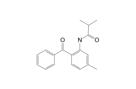 2-Amino-4-methylbenzophenone, N-(2-methylpropionyl)-