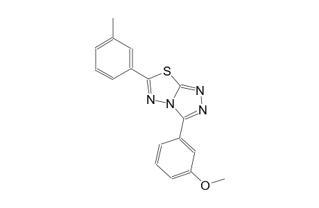 3-(3-methoxyphenyl)-6-(3-methylphenyl)[1,2,4]triazolo[3,4-b][1,3,4]thiadiazole