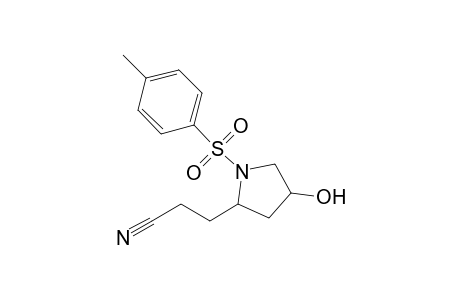 2-(2-Cyanoethyl)-1-tosyl-4-hydroxypyrrolidine