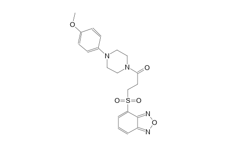2,1,3-benzoxadiazole, 4-[[3-[4-(4-methoxyphenyl)-1-piperazinyl]-3-oxopropyl]sulfonyl]-