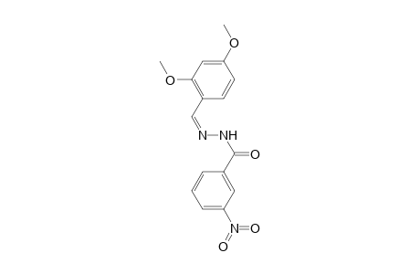 N'-[(Z)-(2,4-Dimethoxyphenyl)methylidene]-3-nitrobenzohydrazide