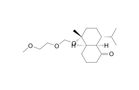 1(2H)-Naphthalenone, octahydro-5-[(2-methoxyethoxy)methoxy]-5-methyl-8-(1-methylethyl)-, (4a.alpha.,5.beta.,8.alpha.,8a.alpha.)-(.+-.)-